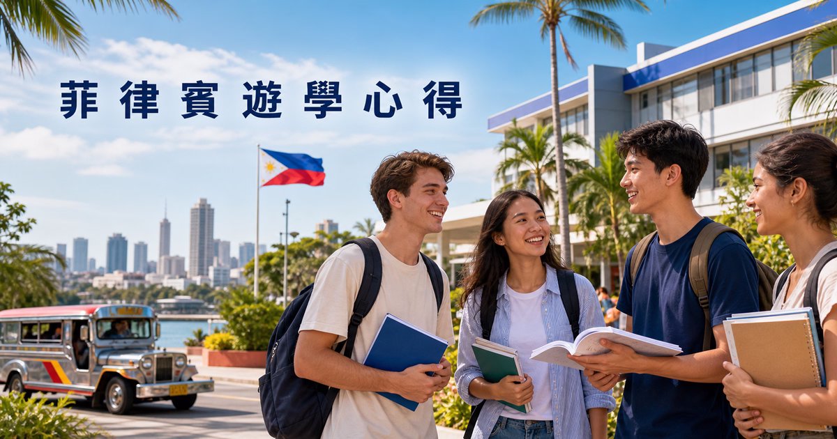 學員分享菲律賓遊學心得與在語言學校參與密集一對一英文口說課程的進修紀錄